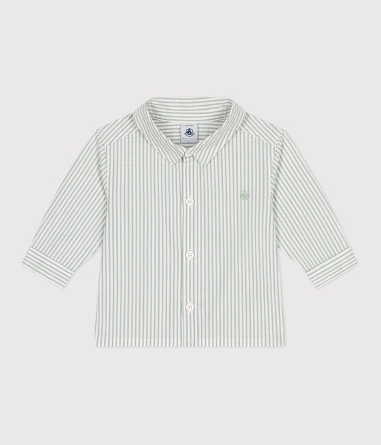 Babies' stripy cotton shirt PAUL /ECUME