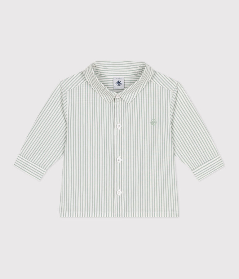 Babies' stripy cotton shirt PAUL /ECUME