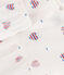 Babies' short-sleeved cotton dress and bloomers printed with hearts AVALANCHE white/MULTICO