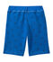 Boy's bermudas in heavyweight print jersey PERSE blue/SMOKING blue
