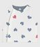 Babies' sleeveless reversible printed cotton cardigan MARSHMALLOW red/SPI