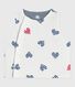 Babies' sleeveless reversible printed cotton cardigan