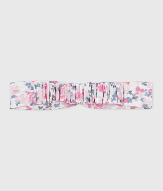 Children's hairband in floral-print poplin MILK /MULTICO