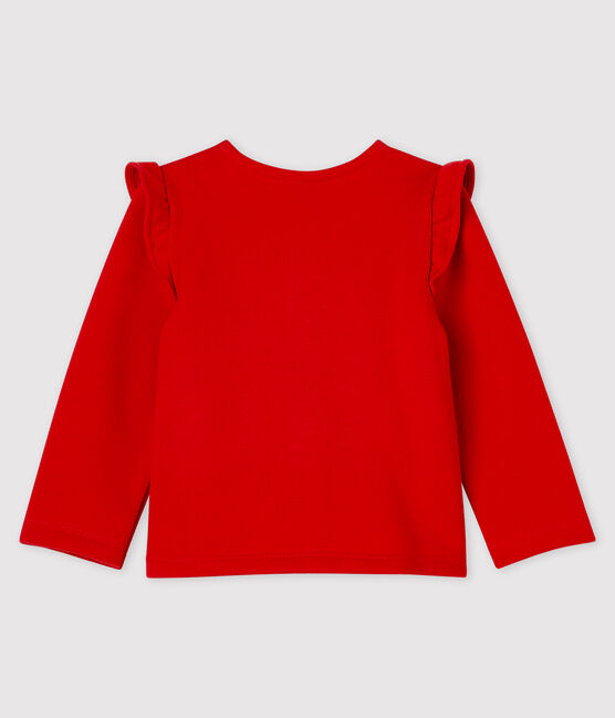Baby Girls' Fleece Cardigan TERKUIT red
