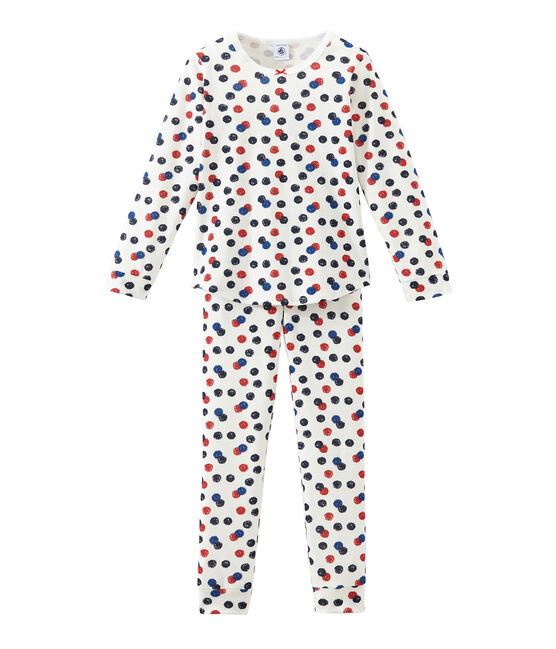 Little girl's pyjamas MARSHMALLOW white/MULTICO white