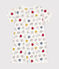 Babies' short printed Mr. Men and Little Miss cotton playsuit MARSHMALLOW white/MULTICO white