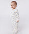 Babies' van design cotton pyjamas MARSHMALLOW white/MULTICO white