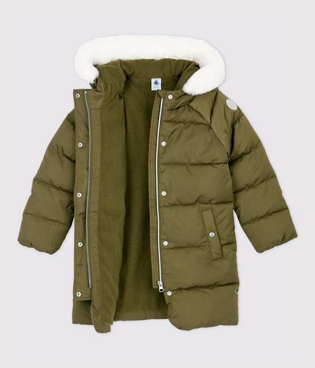 Girls' Long Coat green