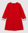 Baby Girls' Long-Sleeved Fleece Dress TERKUIT red