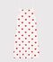 Women's cotton babydoll nightdress MARSHMALLOW white/TERKUIT red