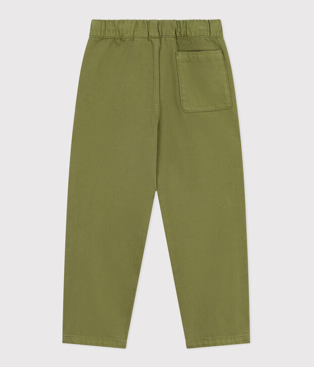 Children's denim trousers green