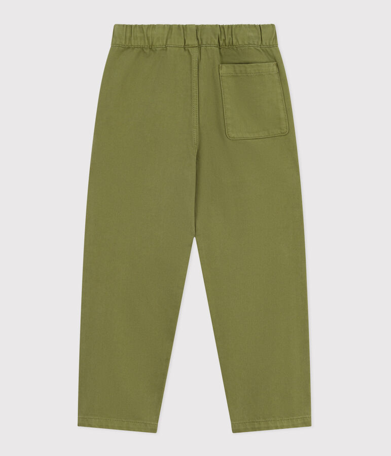 Children's denim trousers green