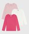 Pack of children's long-sleeved plain T-shirts variante 1