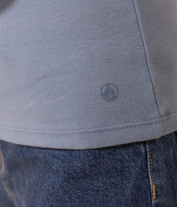 Women's Iconic Cotton Round Neck T-Shirt blue