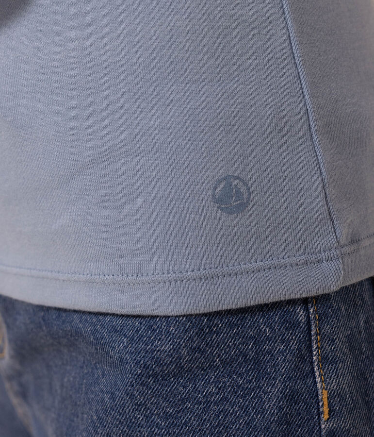 Women's Iconic Cotton Round Neck T-Shirt blue