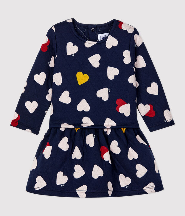 Babies' Quilted Dress blue/multicolor