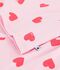 Children's short heart print cotton pyjamas pink/orange