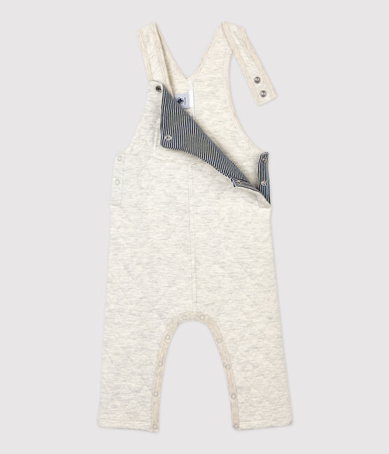Babies' Quilted Dungarees MONTELIMAR CHINE beige