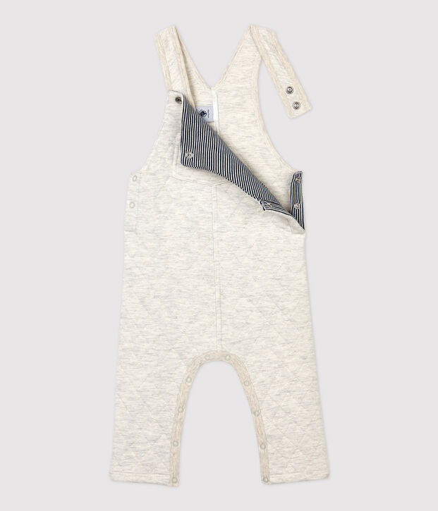 Babies' Quilted Dungarees beige