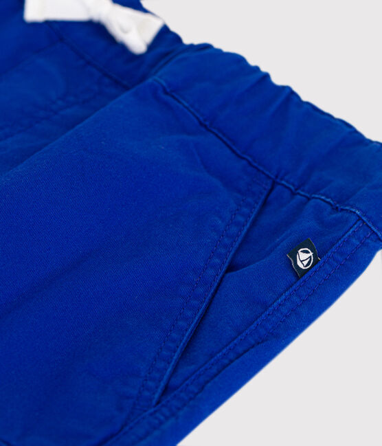 Boys' Cotton Canvas Bermuda Shorts SURF blue