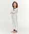 Boys' High-Rise Fleece Pyjamas MARSHMALLOW white/MULTICO white