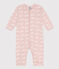 Babies' Printed Footless Cotton Sleepsuit SALINE /MARSHMALLOW
