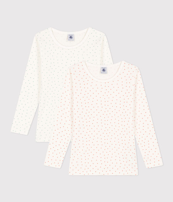 Girls' Heart Long-Sleeved Cotton T-Shirts - 2-Pack variante 1