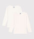 Girls' Heart Long-Sleeved Cotton T-Shirts - 2-Pack