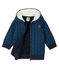 Baby Boys' Printed Fleece Sherpa Lined Hoody SMOKING blue/MULTICO white