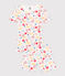 Children's Short Pyjamas in Floral Print Cotton MARSHMALLOW white/MULTICO white