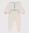 Babies' velour pyjama suit with a back opening MONTELIMAR CHINE beige