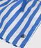 Babies' stripy swim shorts DELPHINIUM /MARSHMALLOW