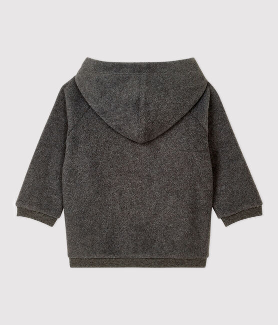 Babies' Fleece Hoodie SUBWAY CHINE grey