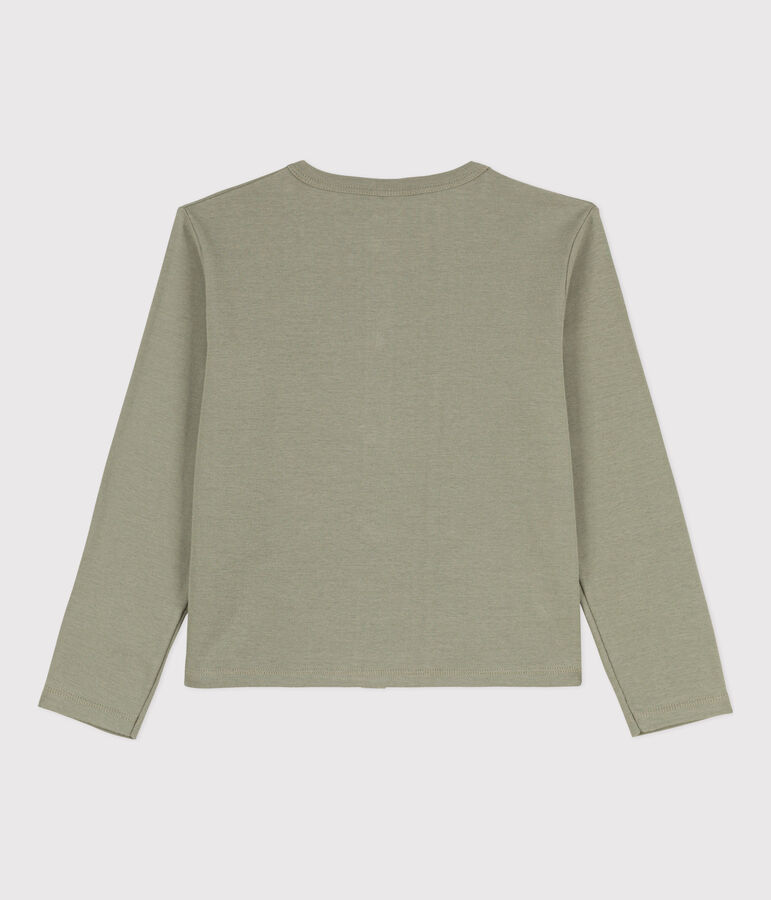 Girls' Cotton Cardigan green