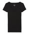 Women's short-sleeved lightweight cotton t-shirt NOIR black