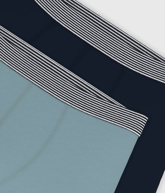 Pack of children's boxers in plain cotton and elastane variante 1