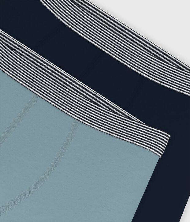 Pack of children's boxers in plain cotton and elastane multicolor