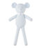 Bear comfort object in milleraies stripes FRAICHEUR blue/ECUME CN white