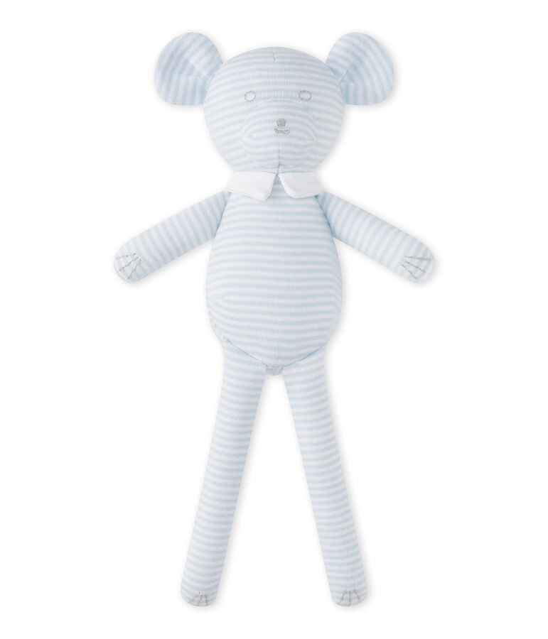 Bear comfort object in milleraies stripes blue/white