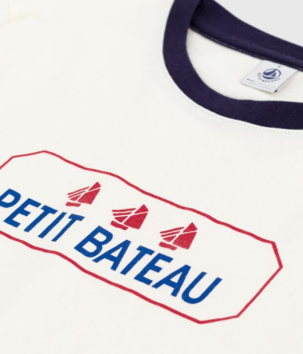 The Straight short-sleeved cotton T-shirt for women blue/blue