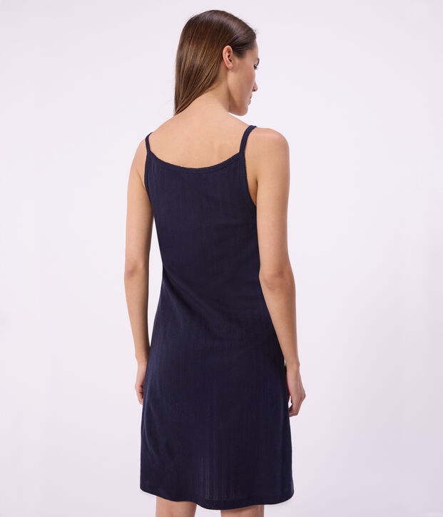 Women's openwork cotton nightdreaa SMOKING