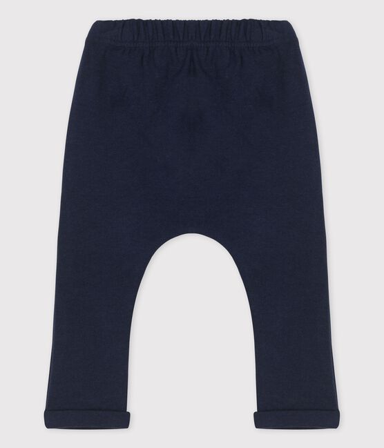 Babies' Thick Striped Jersey Trousers SMOKING blue