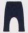 Babies' Thick Striped Jersey Trousers SMOKING blue