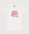 Children's short-sleeved cotton T-shirt ECUME white