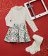 Girls' Dress and Tights Gift Set