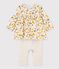 Baby girls' long playsuit MONTELIMAR beige/MULTICO white
