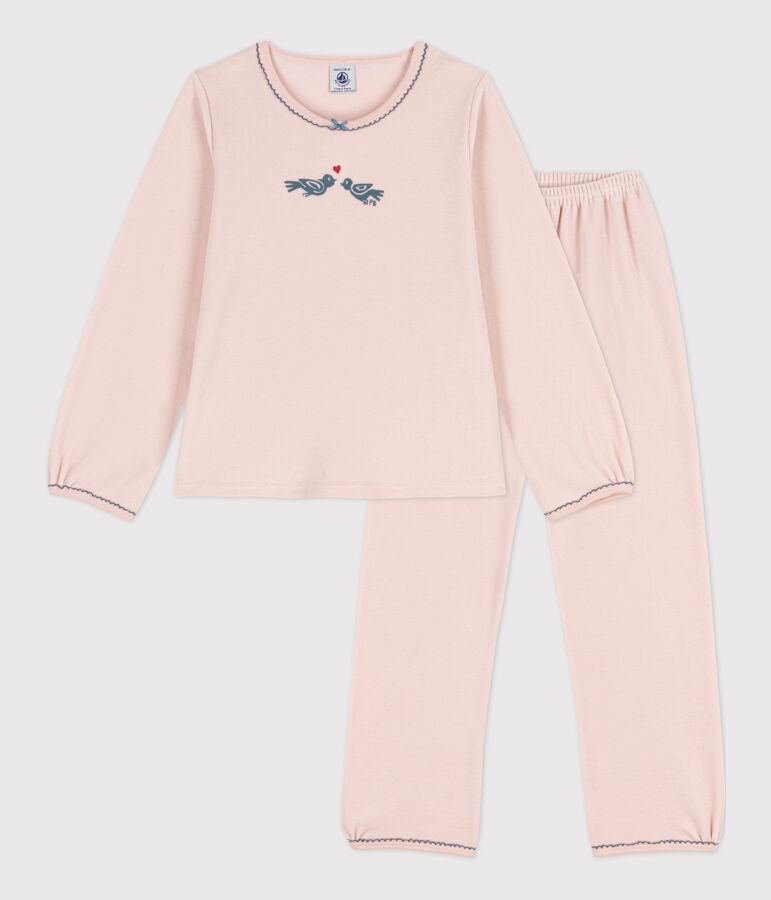 Girls' Velour Pyjamas pink