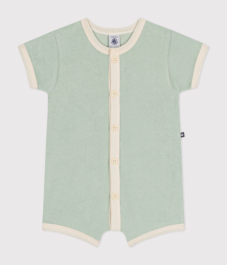 Babies' Terry Short Playsuit green