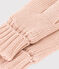 Unisex Fleece-Lined Knitted Mittens SALINE pink