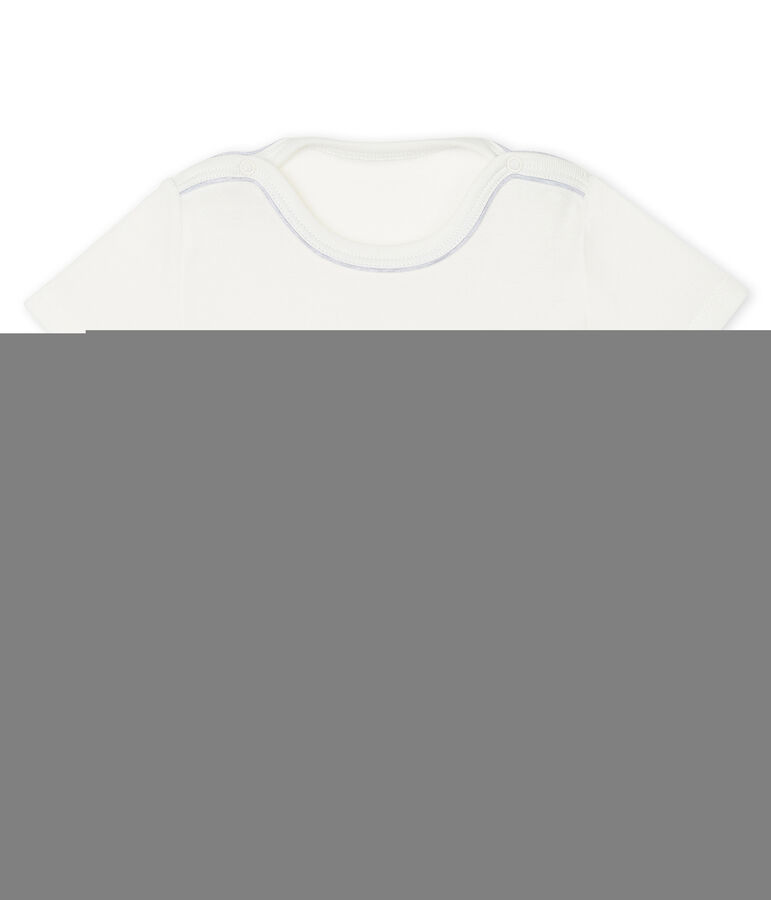 Tee shirt manches courtes b&eacute;b&eacute; gar&ccedil;on white